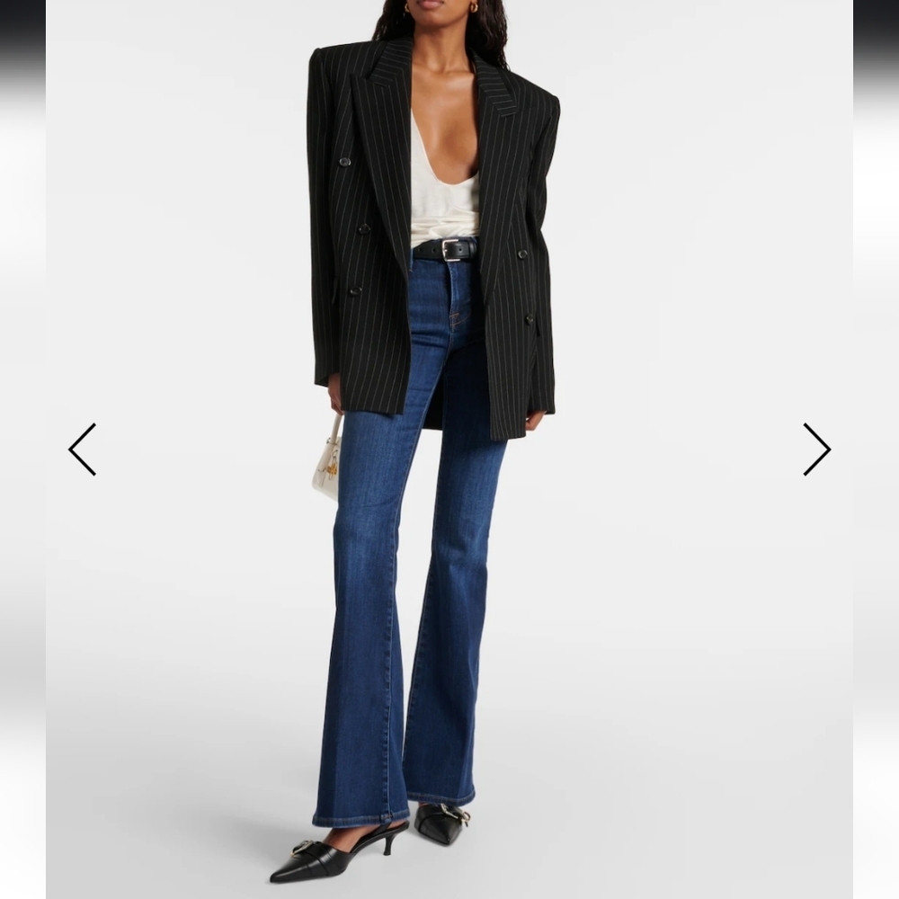 Frame Denim Dark Blue Flare Jeans - Le High Flare